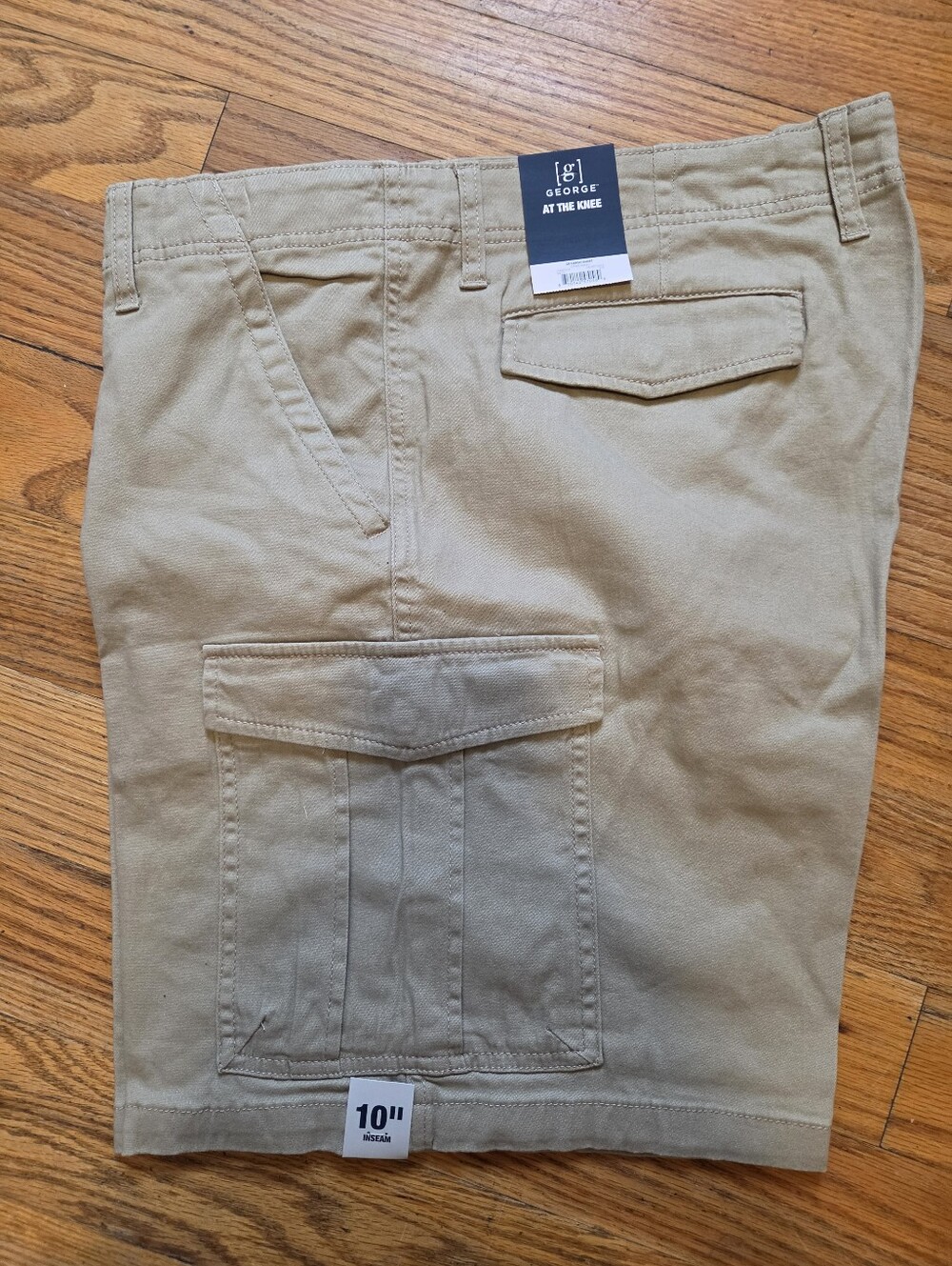 George Waist 42 Men's Khaki Cargo Shorts - Beige/Tan Utility